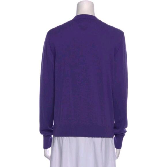 MUVEIL Penguin Knit Cardigan Purple Embellished Sz FR38 US M Made In Dreamland - - Picture 3 of 8